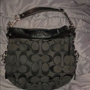 COACH 12674 Classic ZoeSig Leather Hobo Shld Bag